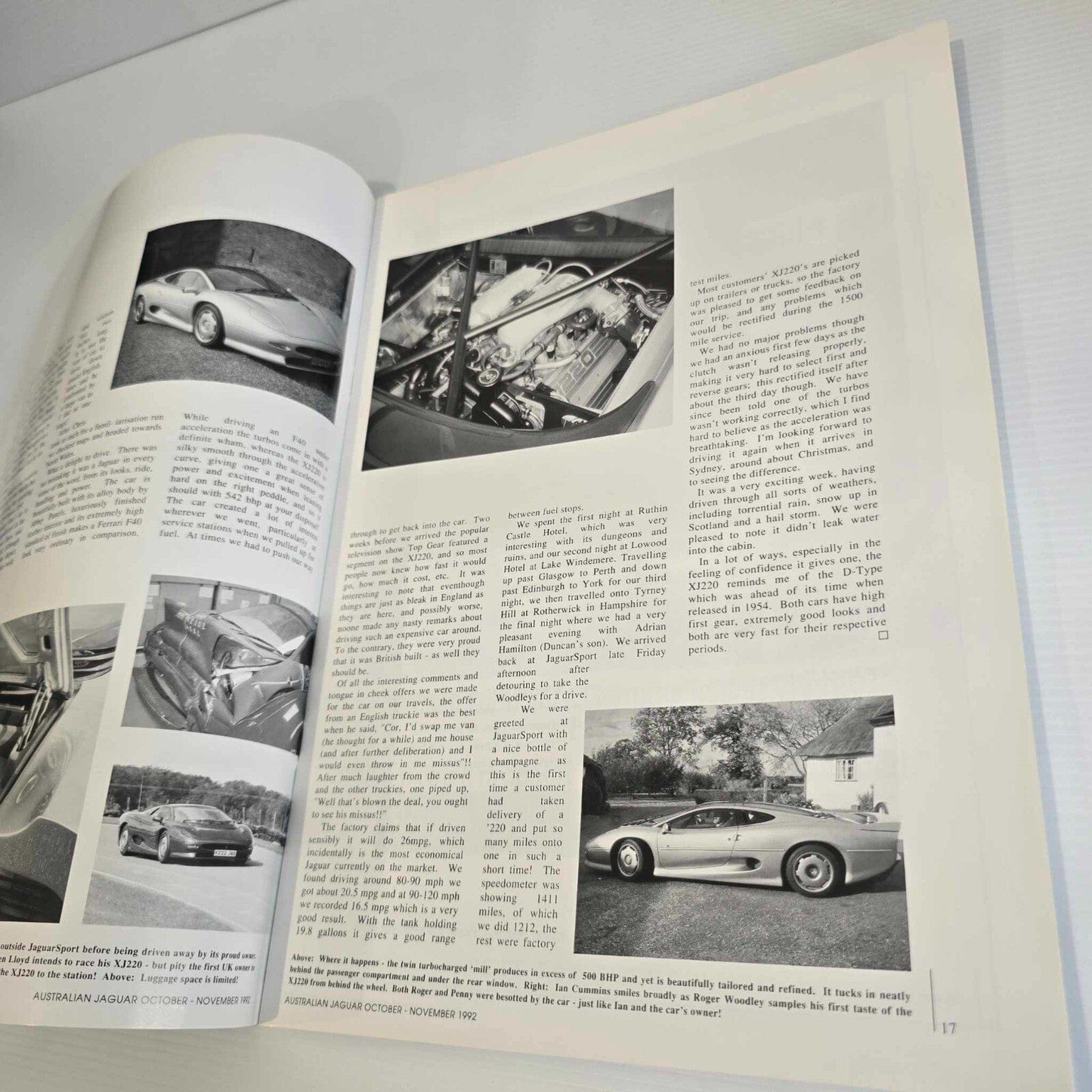 Alona.com.au Australian Jaguar Magazine Issue Oct Nov 1992 No 47 Drivers Car Club XJ6 Sport