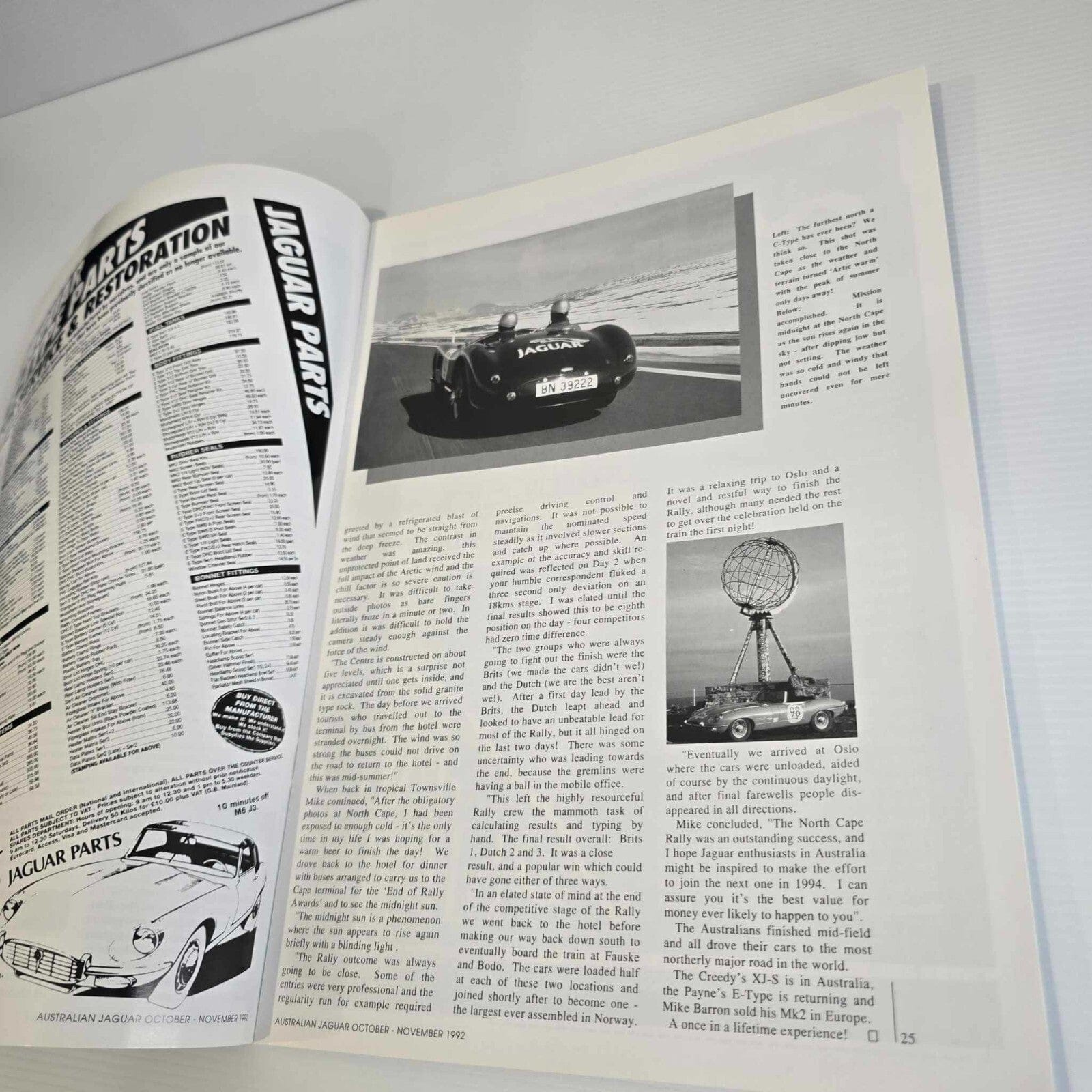 Alona.com.au Australian Jaguar Magazine Issue Oct Nov 1992 No 47 Drivers Car Club XJ6 Sport