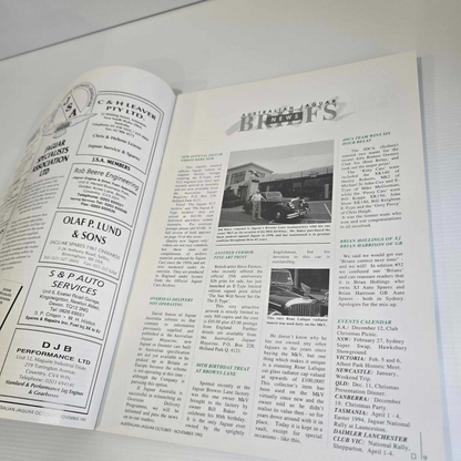 Alona.com.au Australian Jaguar Magazine Issue Oct Nov 1993 No 53 Drivers Car Club XJ 12 V12