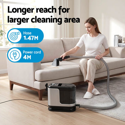 Alona.com.au Auto Accessories > Auto Accessories Others > Automotive Cleaning Devanti Carpet Washer Vacuum Cleaner 600W 13kpa Hose Self-Cleaning Function