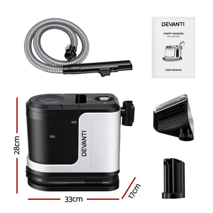 Alona.com.au Auto Accessories > Auto Accessories Others > Automotive Cleaning Devanti Carpet Washer Vacuum Cleaner 600W 13kpa Hose Self-Cleaning Function