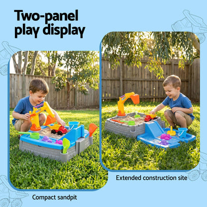 Alona.com.au Baby & Kids > Baby & Kid's Toys > Activity Toys Keezi 2-in-1 Kids Sandpit Water Table Working Excavator Digger Sensory Play Toys