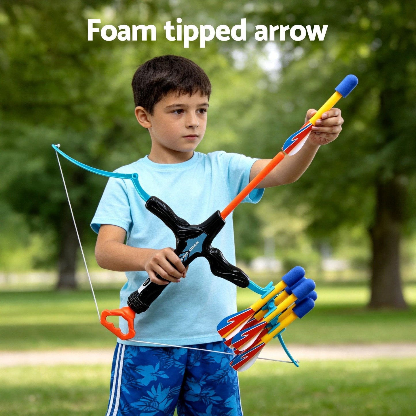 Alona.com.au Baby & Kids > Baby & Kid's Toys > Activity Toys Keezi Kids Bow and Arrow Set Outdoor Sport Game Archery Toys 6 Arrows Children Gifts