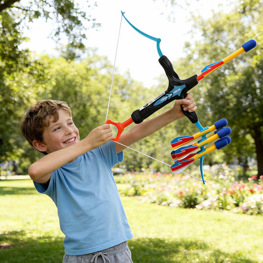 Alona.com.au Baby & Kids > Baby & Kid's Toys > Activity Toys Keezi Kids Bow and Arrow Set Outdoor Sport Game Archery Toys 6 Arrows Children Gifts