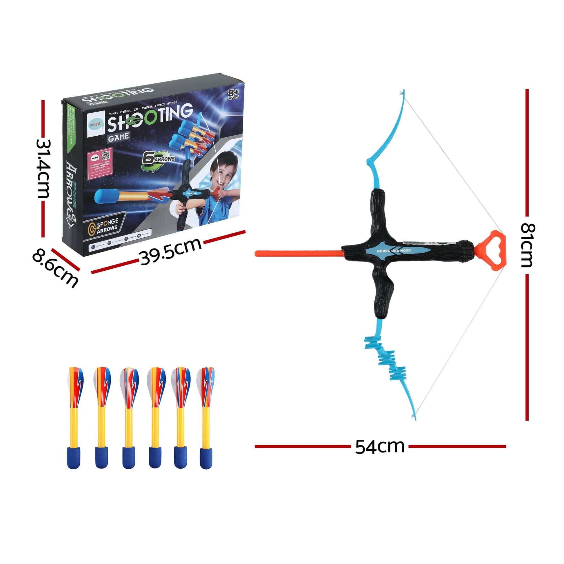 Alona.com.au Baby & Kids > Baby & Kid's Toys > Activity Toys Keezi Kids Bow and Arrow Set Outdoor Sport Game Archery Toys 6 Arrows Children Gifts