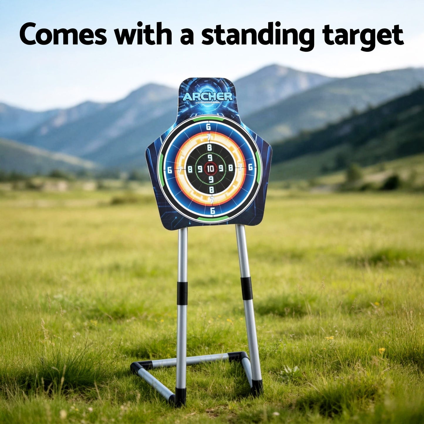 Alona.com.au Baby & Kids > Baby & Kid's Toys > Activity Toys Keezi Kids Bow and Arrow Set Toy Archery Standing Target Suction Cup Arrows Goggles