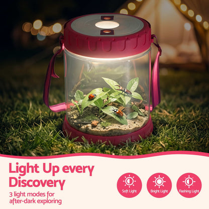 Alona.com.au Baby & Kids > Baby & Kid's Toys > Activity Toys Keezi Kids Bug Catcher Kit 12pc Outdoor Explorer Toys Insect Viewer Net Shovel Pink