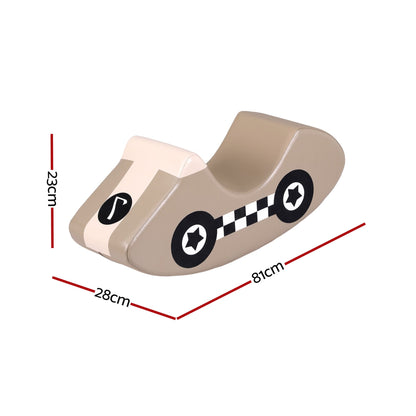Alona.com.au Baby & Kids > Baby & Kid's Toys > Activity Toys Keezi Kids Climbing Blocks Foam Toddler Playset Soft Indoor Indoor Climbing Toy Rocker Khaki