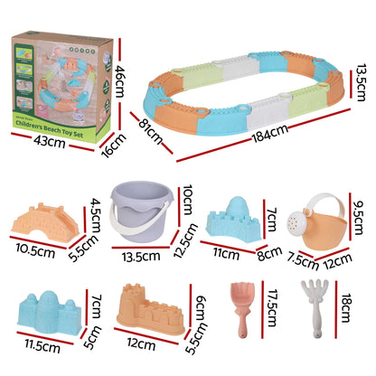 Alona.com.au Baby & Kids > Baby & Kid's Toys > Activity Toys Keezi Kids Sandpit Set Beach Toys Sand Box Outdoor Backyard Play Area