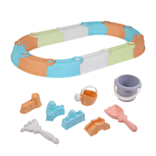 Alona.com.au Baby & Kids > Baby & Kid's Toys > Activity Toys Keezi Kids Sandpit Set Beach Toys Sand Box Outdoor Backyard Play Area