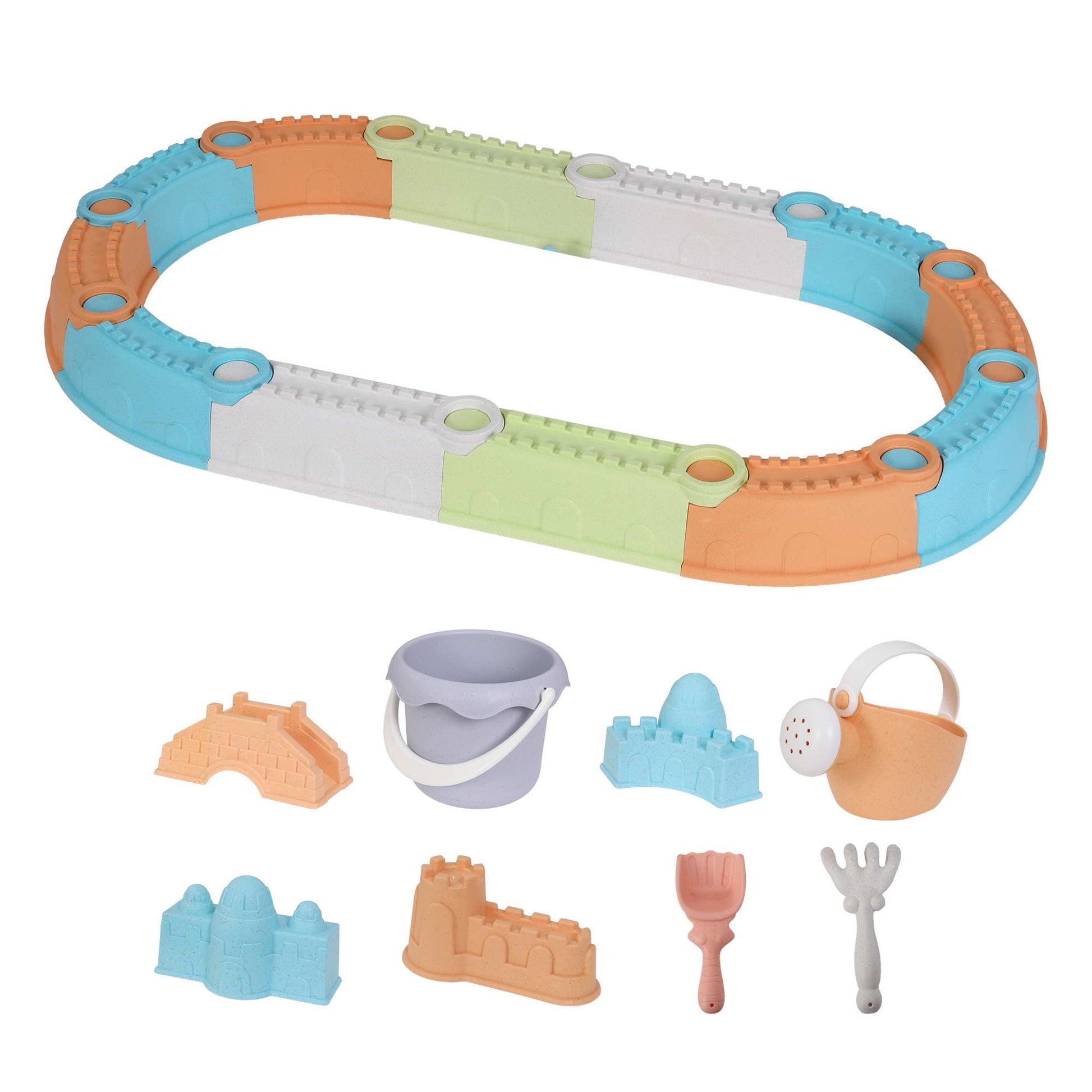 Alona.com.au Baby & Kids > Baby & Kid's Toys > Activity Toys Keezi Kids Sandpit Set Beach Toys Sand Box Outdoor Backyard Play Area
