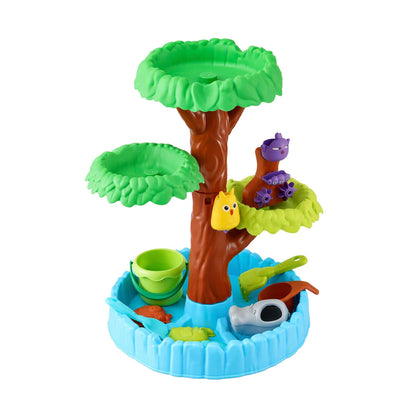 Alona.com.au Baby & Kids > Baby & Kid's Toys > Outdoor Play Equipment Keezi 62cm Tree Water Table Kids Sandpit Toys Set with Shovels Molds for Sand Play