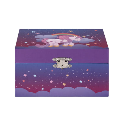 Alona.com.au Baby & Kids > Kid's Furniture > Toy Boxes Keezi Kids Jewellery Box Organiser for Girls Kids Music Box Unicorn Purple