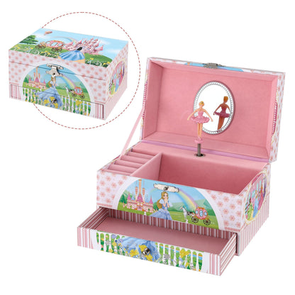Alona.com.au Baby & Kids > Kid's Furniture > Toy Boxes Keezi Kids Jewellery Box Organiser for Girls Kids Music Box with Drawer