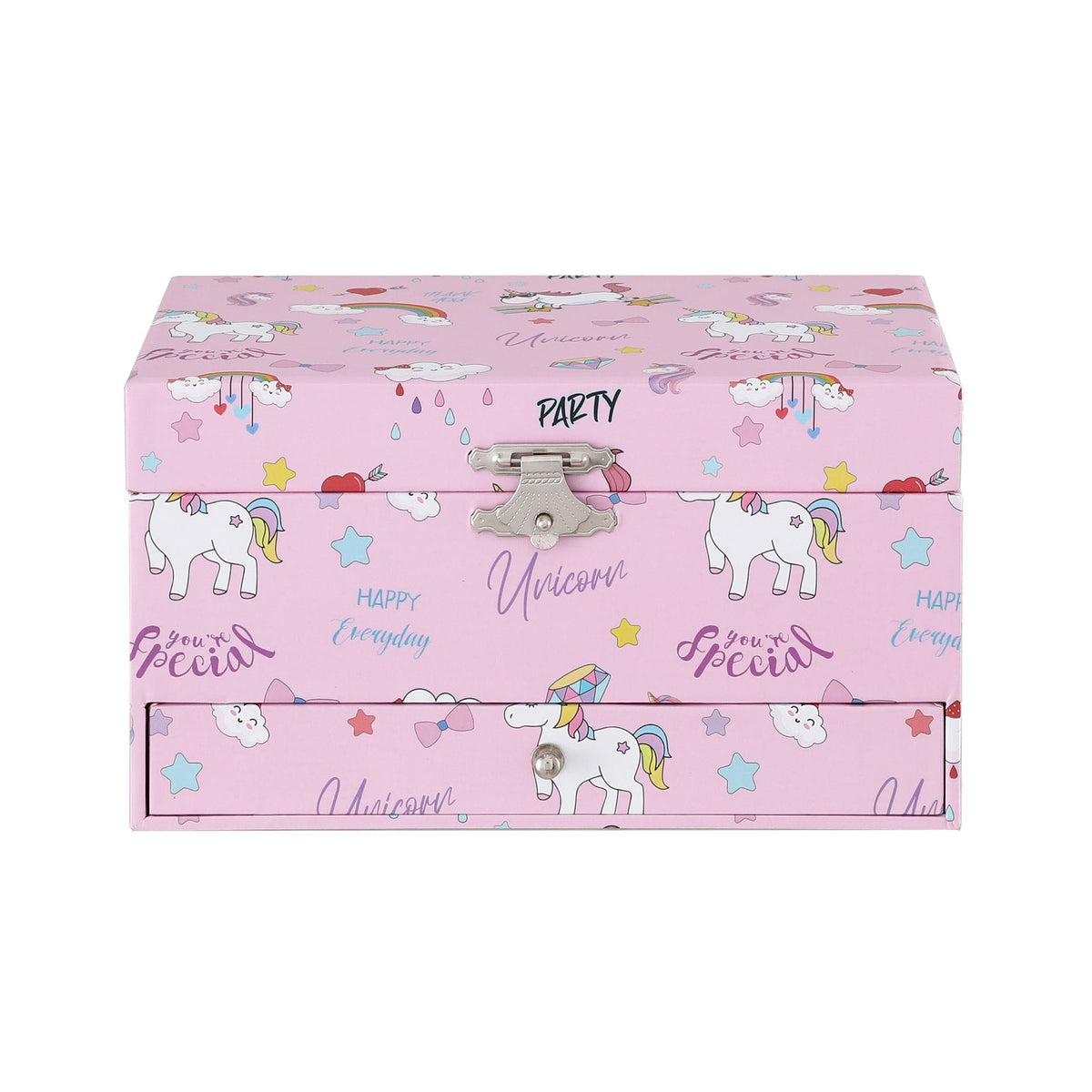 Alona.com.au Baby & Kids > Kid's Furniture > Toy Boxes Keezi Kids Jewellery Box Organiser for Girls Kids Music Box with Mirror