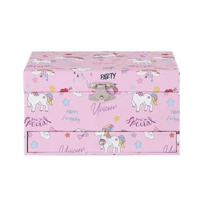 Alona.com.au Baby & Kids > Kid's Furniture > Toy Boxes Keezi Kids Jewellery Box Organiser for Girls Kids Music Box with Mirror