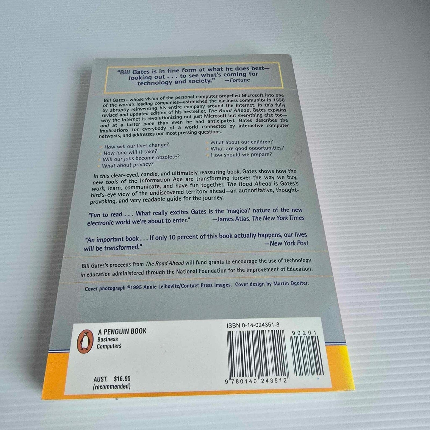 Alona.com.au Bill Gates The Road Ahead: Completely Revised and Up-to-date
