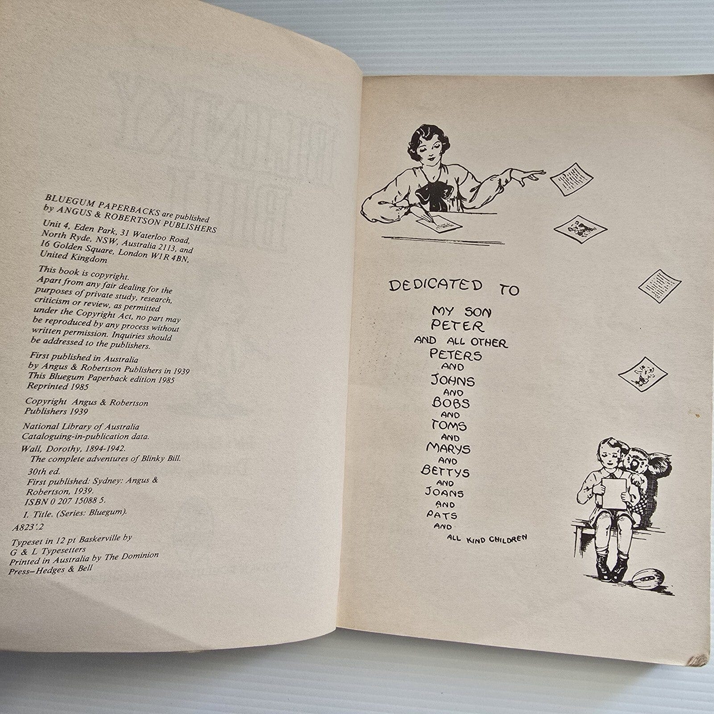 Alona.com.au Blinky Bill by Dorothy Wall, Paperback 1985