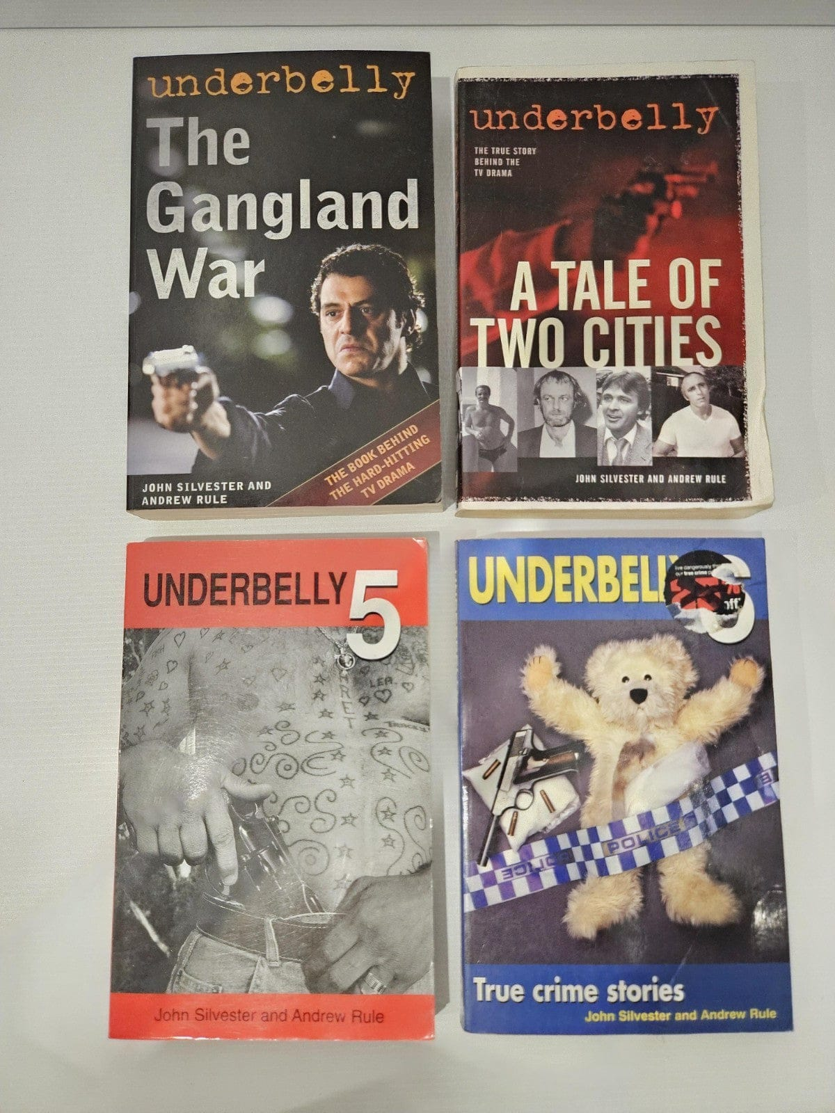 Alona.com.au Bundle Of 4 Underbelly 5 &6 , Gangland War, Tale Of Two Cities & True Crimes