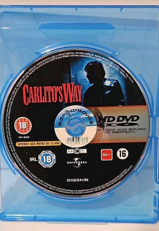 Alona.com.au Carlitos Way (DVD 1993) - Fast & Free Post Disk Only