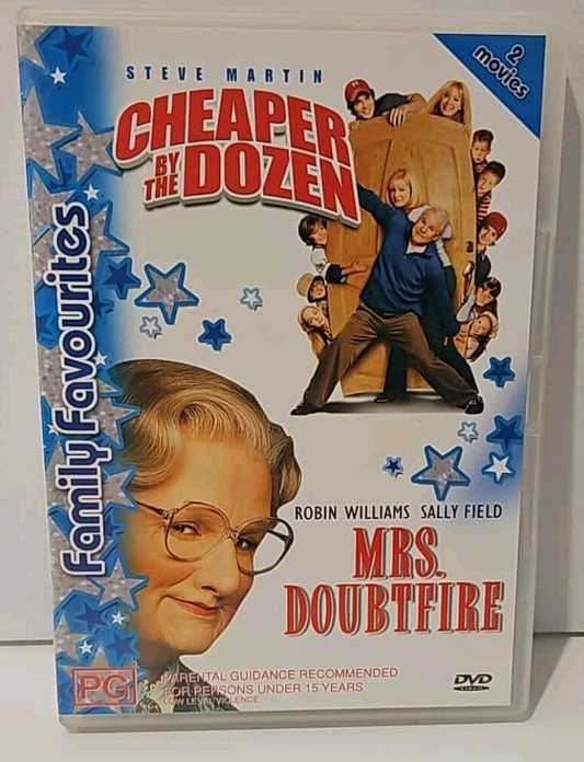 Alona.com.au Cheaper By The Dozen/Mrs Doubtfire (2 Disc DVD 2004) - Region 4