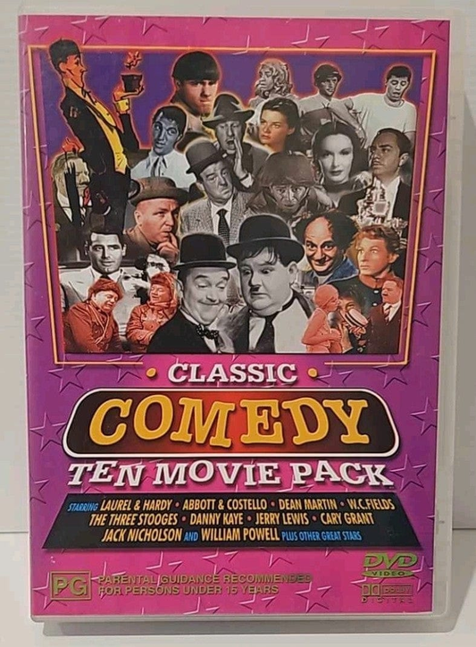 Alona.com.au Classic Comedy 10  Movie Pack DVD (4 Disc Set) Excellent Condition