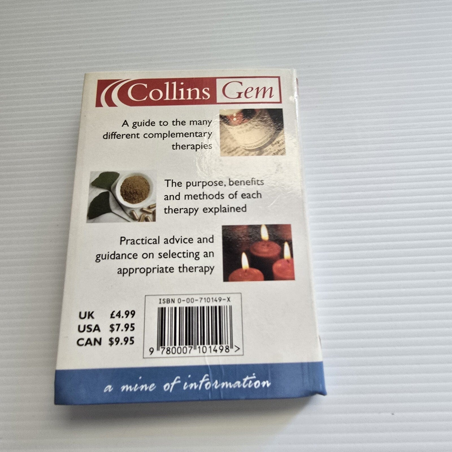 Alona.com.au Collins Gem Complementary Therapies A Mine Of Information (Mini)