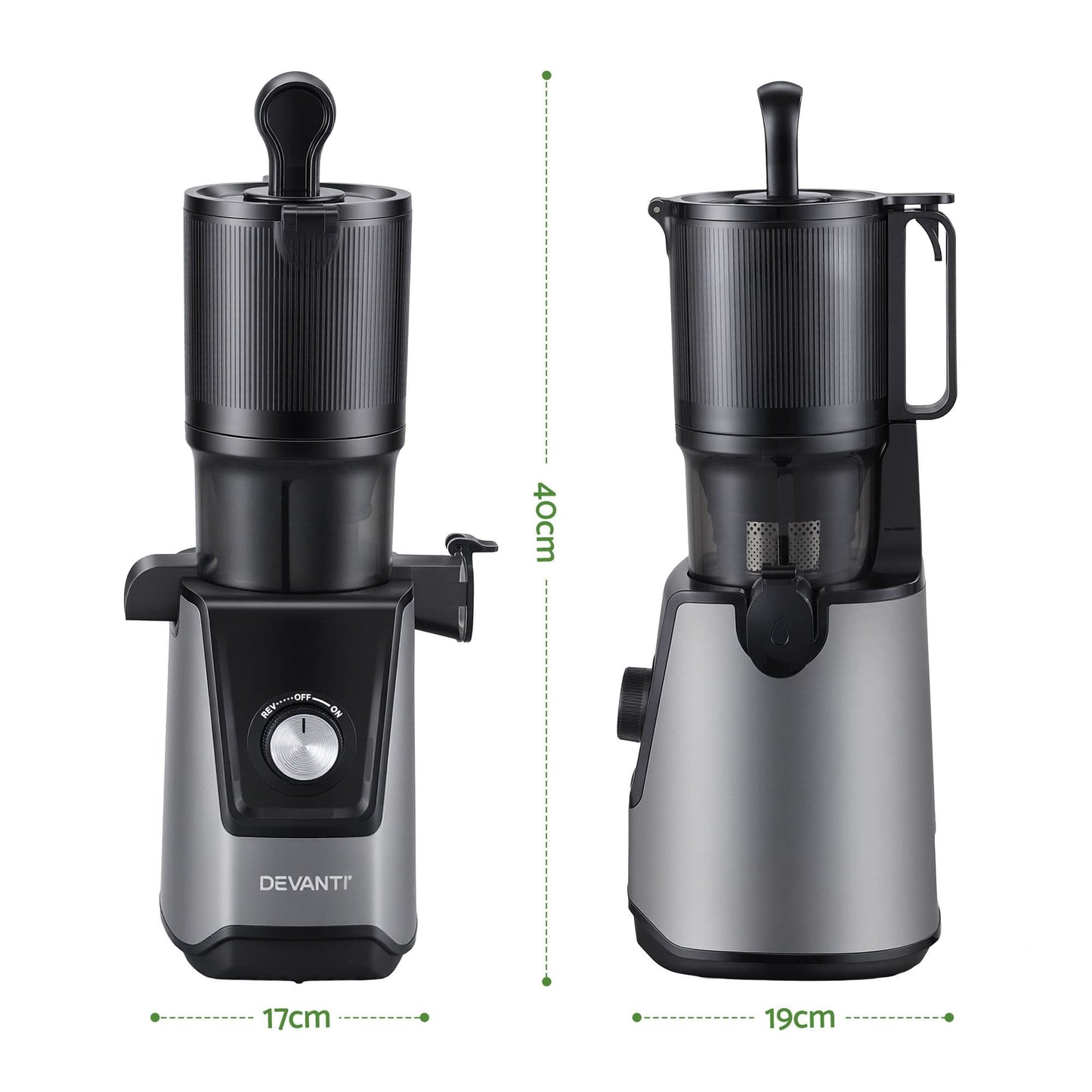 Alona.com.au Commercial > Commercial Others > Distilling & Brewing DEVANTI Slow Juicer Cold Press 200W for Fruit Vegetable Juice
