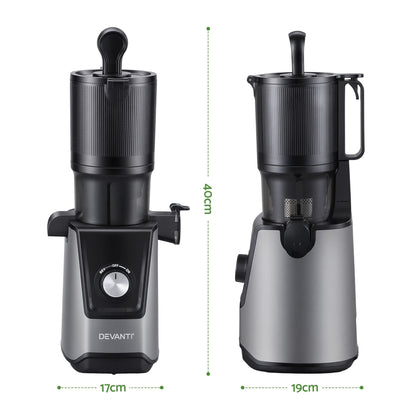 Alona.com.au Commercial > Commercial Others > Distilling & Brewing DEVANTI Slow Juicer Cold Press 200W for Fruit Vegetable Juice