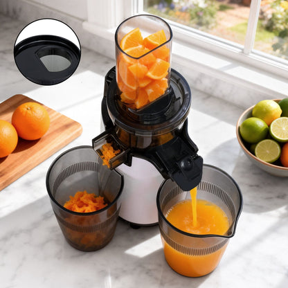 Alona.com.au Commercial > Commercial Others > Distilling & Brewing Devanti Slow Juicer Cold Press Fruit Juice Extractor 130W White