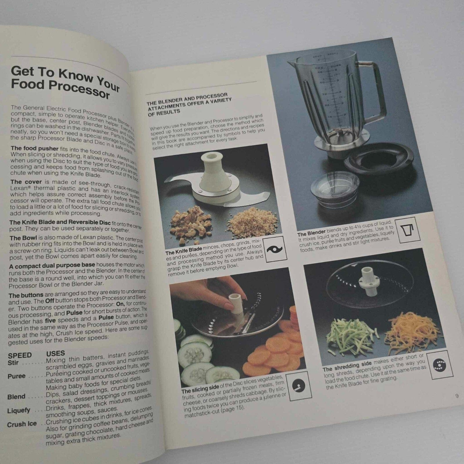 Alona.com.au Cooking With A Food Processor Illustrated Cookbook by GE