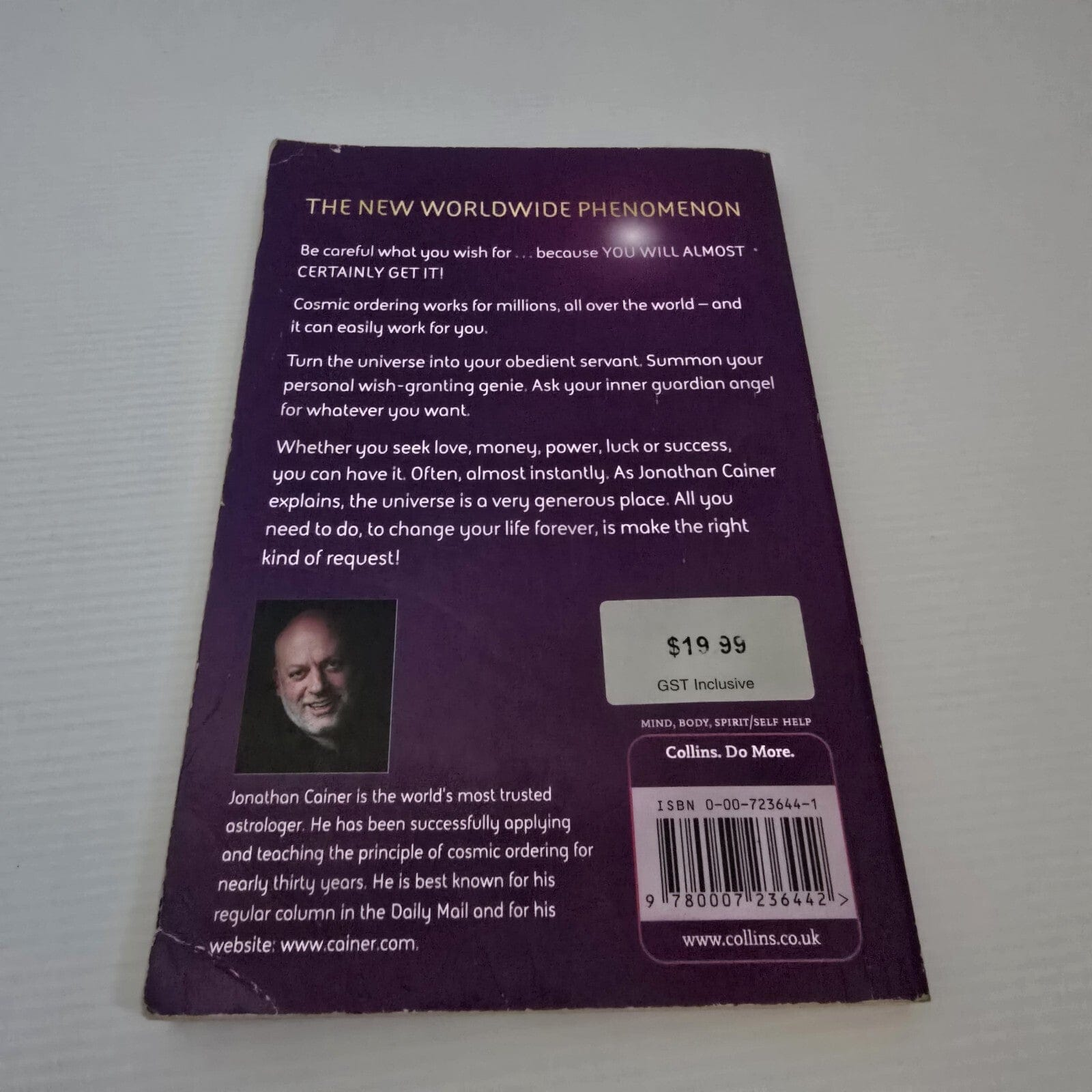 Alona.com.au Cosmic Ordering How To Make Your Dreams Come True By Jonathan Cainer, Paperback