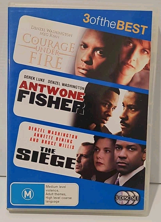 Alona.com.au Courage Under Fire, Antwone Fisher, The Siege DVD - GOOD Region 4