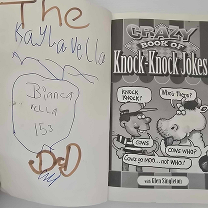 Alona.com.au Crazy Book of Knock-knock Jokes with Glen SIngleton, Paperback 2003