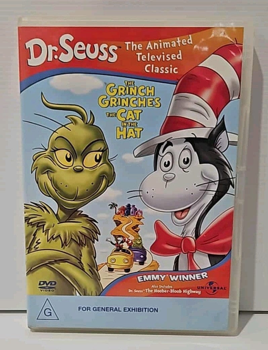 Alona.com.au Dr Seuss-Grinch Grinches the Cat in the Hat (DVD, 1957) PAL Region 2,4