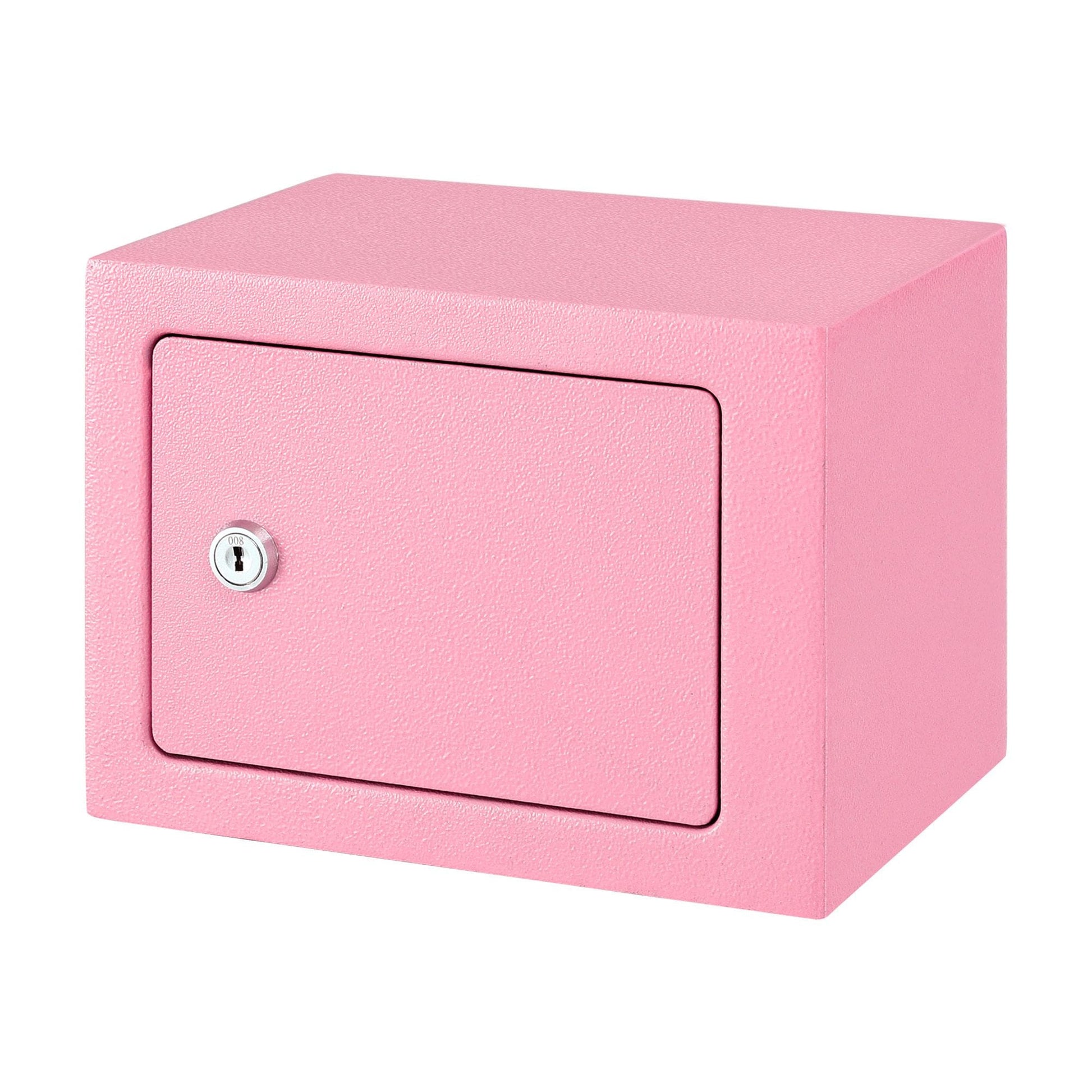 Alona.com.au Electronics > Business & Home Security > Safes & Lock Boxes UL-Tech 6.5L Small Safe Box with Key Lock for Cash Mini Home Security Safe Pink