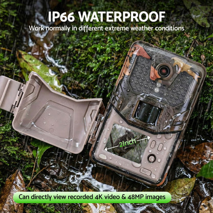 Alona.com.au Electronics > Business & Home Security > Security Cameras & Accessories UL-TECH 4K WiFi Trail Camera 48MP 0.2s Trigger Game Camera Camo