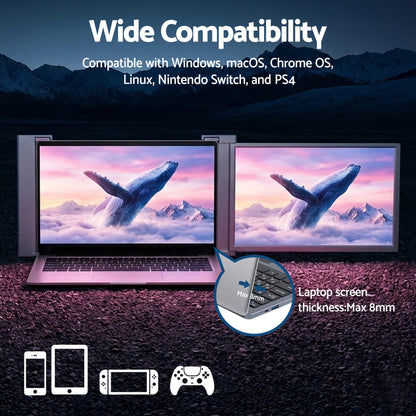 Alona.com.au Electronics > Computer Accessories > Computer Monitors & Accessories Devanti Portable Monitor Laptop Screen Extender Dual Display 1080P IPS USB C