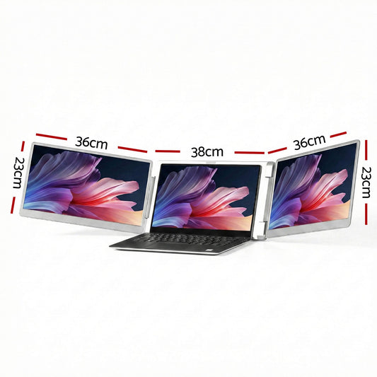 Alona.com.au Electronics > Computer Accessories > Computer Monitors & Accessories Devanti Triple Portable Monitor Laptop Screen Extender 15.6" Dual Display FHD IPS