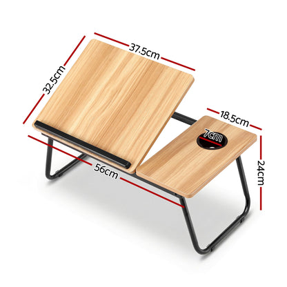 Alona.com.au Electronics > Computers & Tablets > Desktops & Accessories Artiss Laptop Desk Bed Table Foldable Portable Desktop Oak