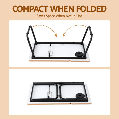Alona.com.au Electronics > Computers & Tablets > Desktops & Accessories Artiss Laptop Desk Bed Table Foldable Portable Desktop Oak