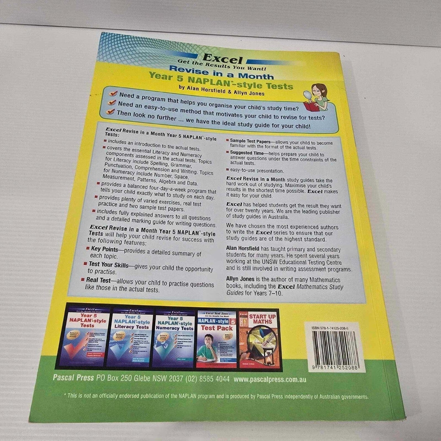Alona.com.au Excel Year 5 NAPLAN*-style Tests by Alan Horsfield & Allyn Jones Paperback, 2012