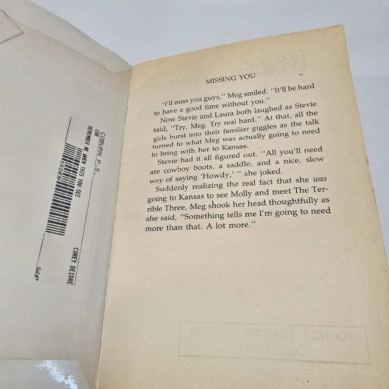 Alona.com.au Friends 4-Ever Remember Me, When This You See By Deirdre Corey, Paperback 1990