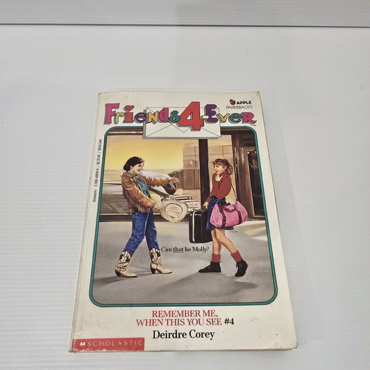 Alona.com.au Friends 4-Ever Remember Me, When This You See By Deirdre Corey, Paperback 1990