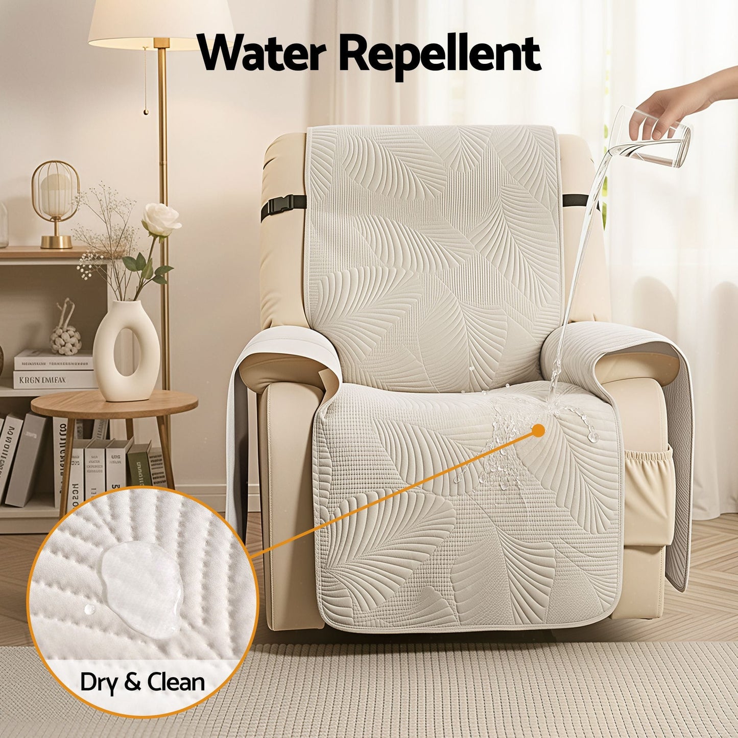 Alona.com.au Furniture > Bar Stools & Chairs > Arm Chairs & Recliners Artiss Quilted Recliner Chair Covers 100% Waterproof Recliner Slipcovers