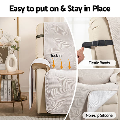 Alona.com.au Furniture > Bar Stools & Chairs > Arm Chairs & Recliners Artiss Quilted Recliner Chair Covers 100% Waterproof Recliner Slipcovers