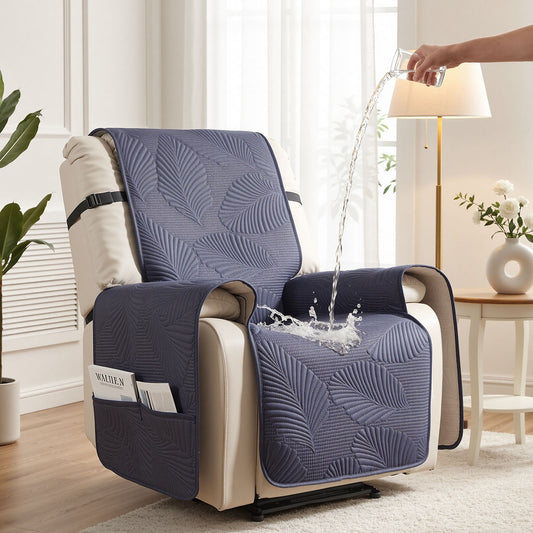 Alona.com.au Furniture > Bar Stools & Chairs > Arm Chairs & Recliners Artiss Quilted Recliner Chair Covers 100% Waterproof Recliner Slipcovers Grey