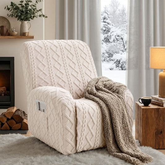 Alona.com.au Furniture > Bar Stools & Chairs > Arm Chairs & Recliners Artiss Recliner Chair Covers with Storage Side Pockets Beige
