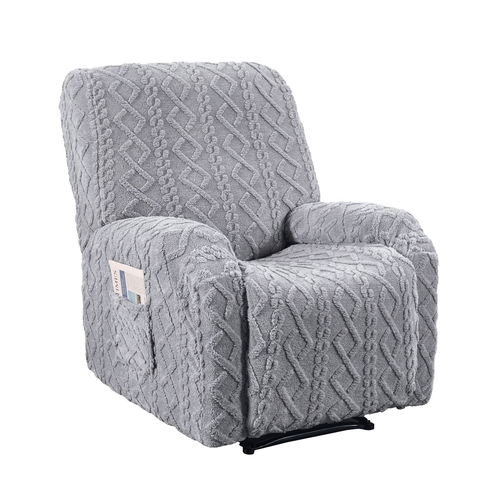 Alona.com.au Furniture > Bar Stools & Chairs > Arm Chairs & Recliners Artiss Recliner Chair Covers with Storage Side Pockets Grey