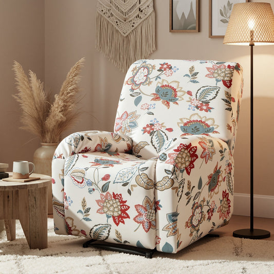 Alona.com.au Furniture > Bar Stools & Chairs > Arm Chairs & Recliners Artiss Stretch Kids Recliner Cover 4-Pieces Recliner Chair Slipcovers Printed Polyester